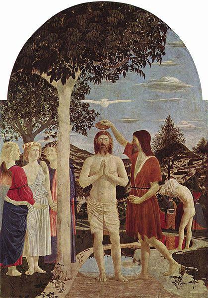 Piero della Francesca The Baptism of Christ oil painting picture